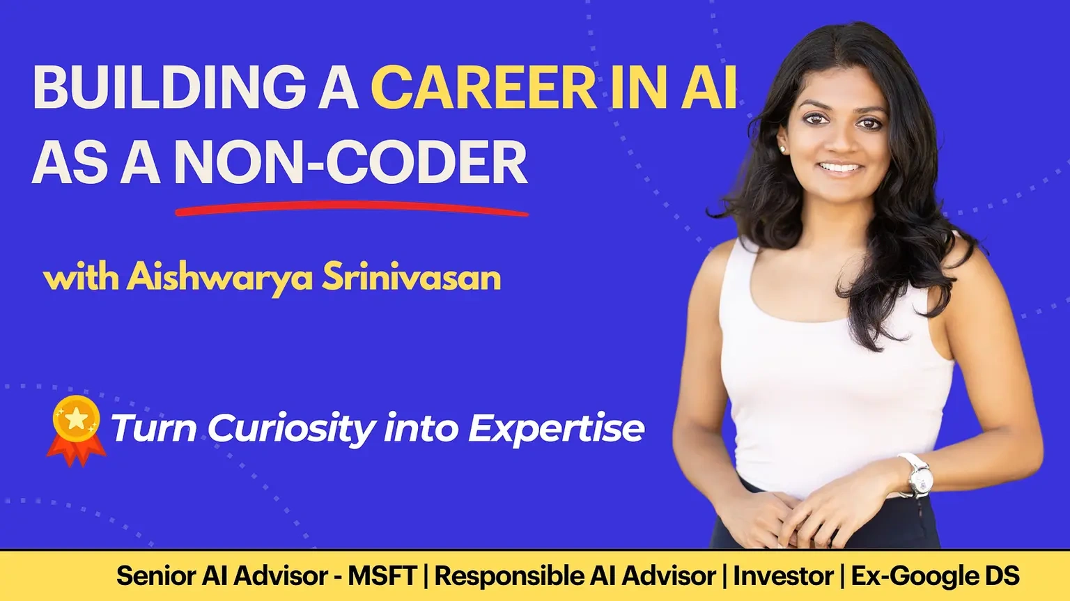 Building a career in AI as a non-coder